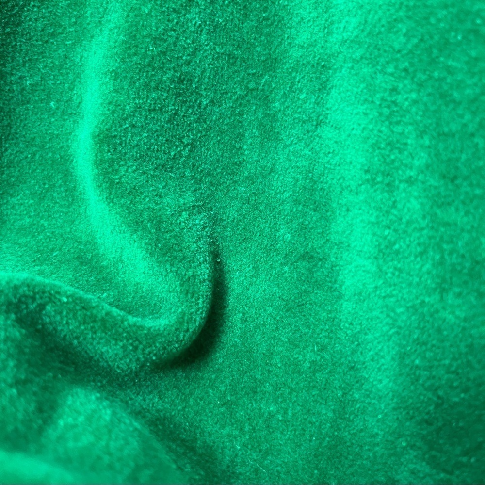 Neiman Marcus Vintage Green Velour Sweatshirt quarter zip Size XL Embroidered - Picture 13 of 16